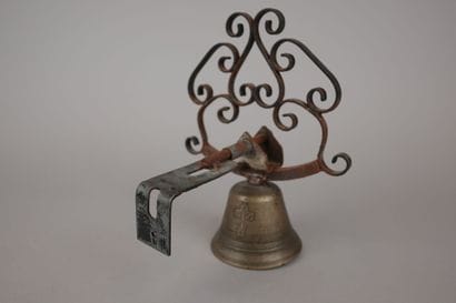 F. KEPPA, Bell Founder? Bronze bell decorated...