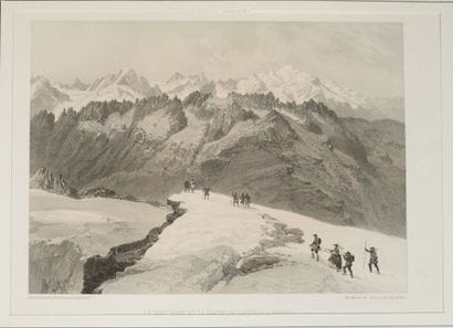 NICE AND SAVOY. Mont Blanc and the Aiguilles...