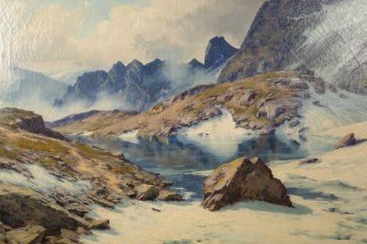 Charles BERTIER (1860–1924). Lac Blanc in...