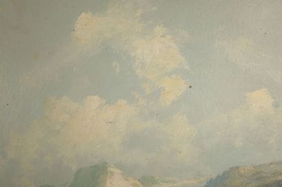 GODCHAUX (Late 19th century). Mountain Stream
Oil...