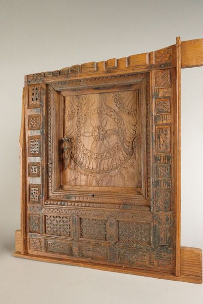 Set includes: - INDIA. Single-panel carved...