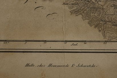HEMMERDE & SCHWETSCHKE. Map of the area around...