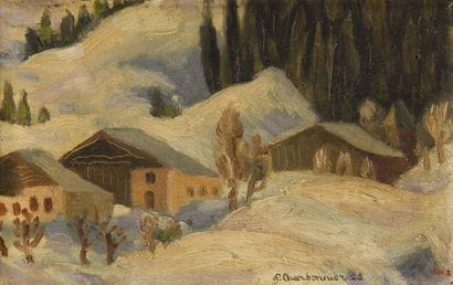Pierre CHARBONNIER (1897-1978). Cottages...
