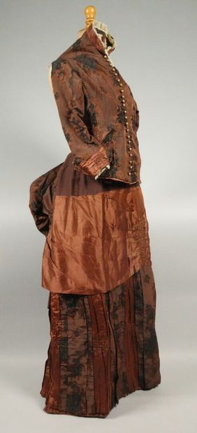 BRESSE. A so-called “tournure” dress made...