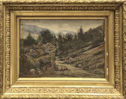 F. de LOCHE (19th century school). Alpine...