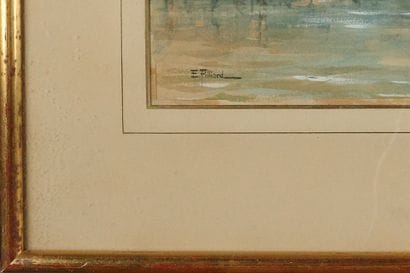 Ernest FILLIARD (1868–1933). Barges on a...