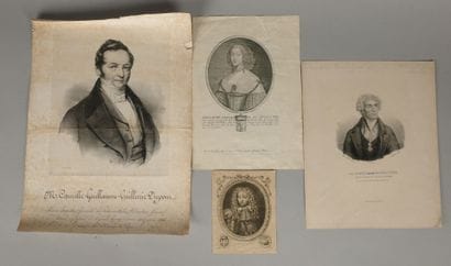 Set of four engravings: - FROSNE (17th century)....
