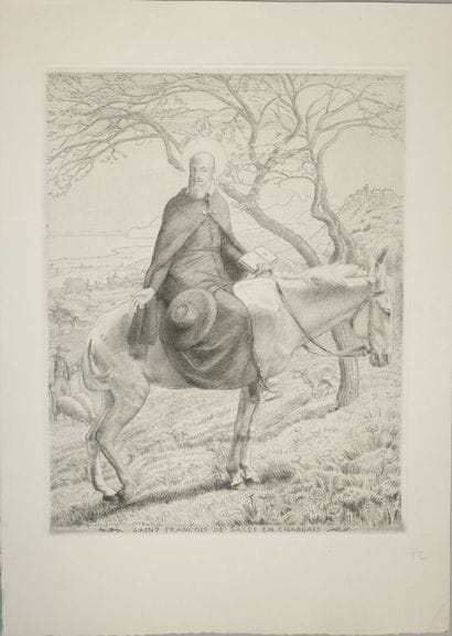 André JACQUES (1880–1960). Saint Francis...