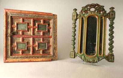 Set includes: - INDIA. Panel with four small...