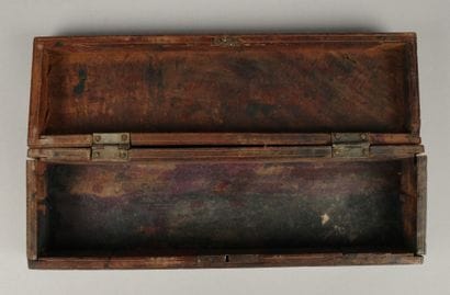 Set includes: - A carved wooden box with...