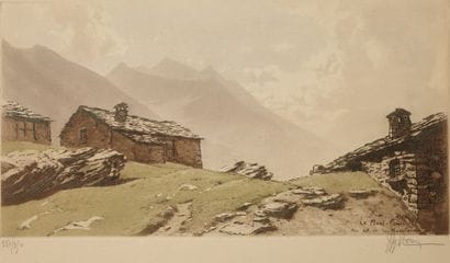 Joanny DREVET (1889–1969). Mont-Cenis at...