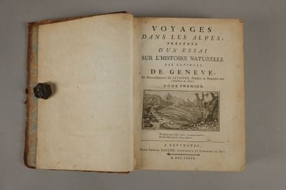 SAUSSURE (Horace-Bénédict de) - Voyages dans...