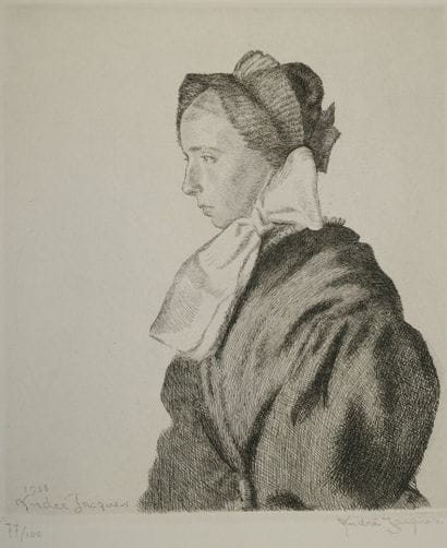 André JACQUES (1880–1960). Young Girl from...
