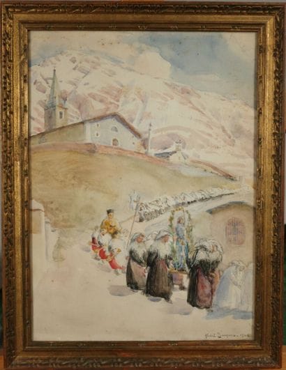 André JACQUES (1880–1960). Procession and...