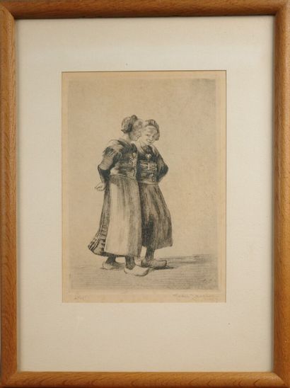 André JACQUES (1880–1960). Girls from Les...