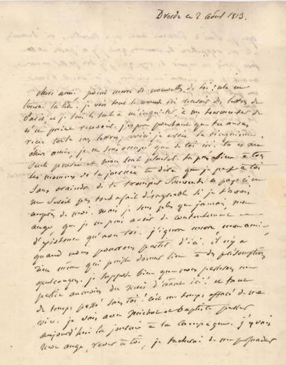François TALMA (1763-1826) tragédien
L.A.S.,...