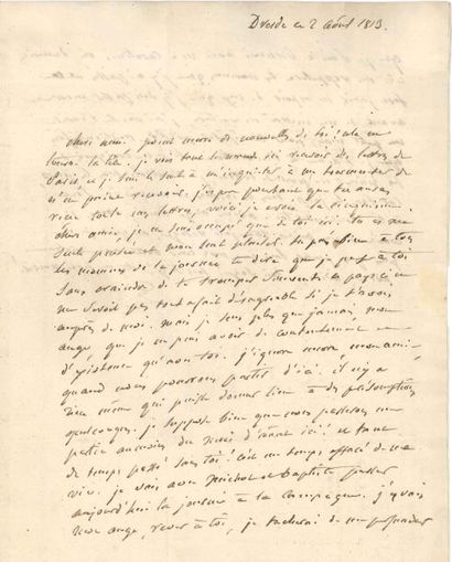 François TALMA (1763-1826) tragédien
L.A.S....