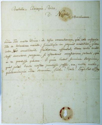 Herman boerhaave (1668-1738) médecin, botaniste...