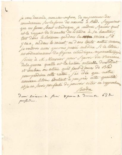 Jean-Charles de BORDA (1733-1799) marin,...
