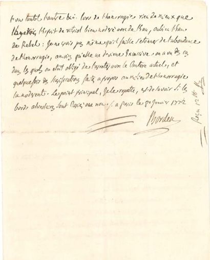 Théophile de BORDEU (1722-1776) médecin et...