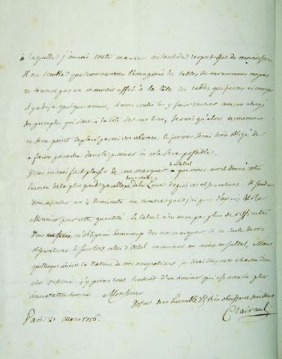 Alexis-Claude CLAIRAUT (1713-1765) mathématicien...