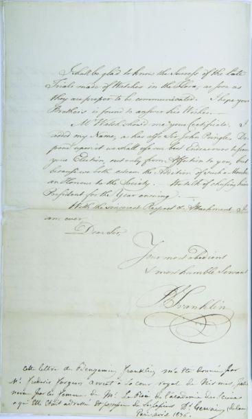 Benjamin FRANKLIN (1706-1790) physicien,...