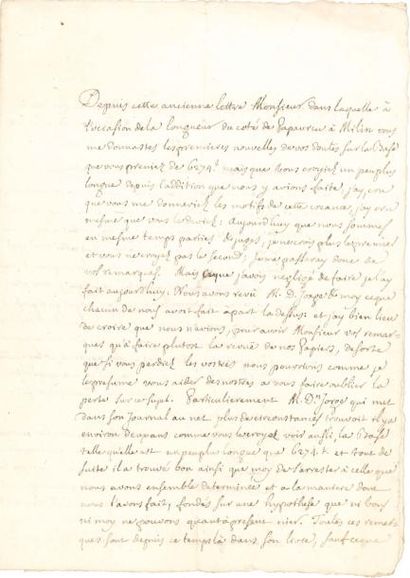 Louis GODIN (1704-1760) astronome, il participa...