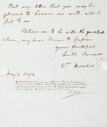William herschel (1738-1822) astronome anglais,...