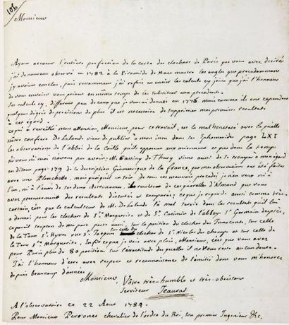 Edme Sébastien JEAURAT (1724-1803) astronome...