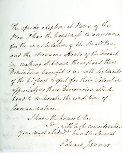 Edward JENNER (1749-1823) médecin anglais,...