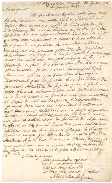 Nevil maskelyne (1732-1811) astronome anglais,...