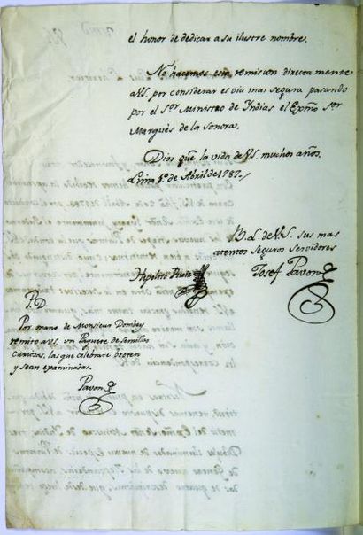 José Antonio PavÓn (1754-1840) botaniste...