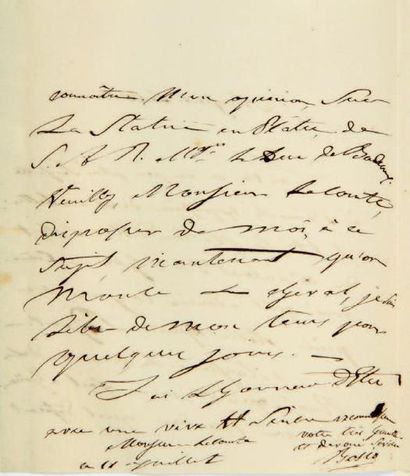 François-Joseph BOSIO (1768-1845) sculpteur
L.A.S.,...