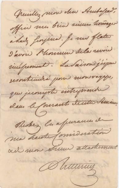 Clemens, prince de METTERNICH (1773-1859)...