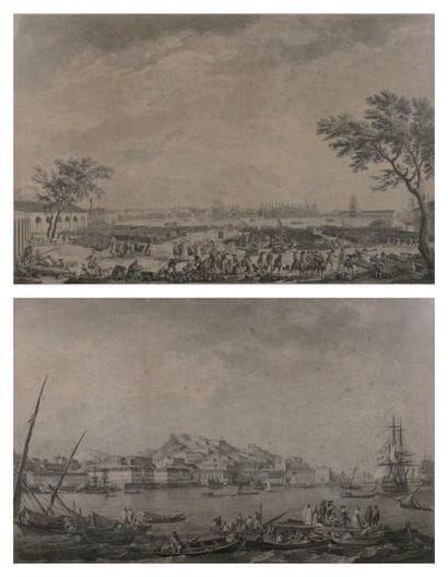 D'après NOËL et VERNET
Vue du port de Lisbonne...