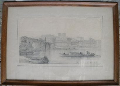 Isidore DAGNAN (1794-1873)
Le pont Saint-Bénézet...