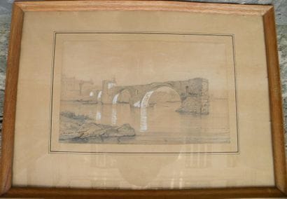 Isidore DAGNAN (1794-1873)
Le pont Saint-Bénézet...