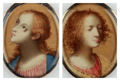 Ecole FLORENTINE vers 1600
La Vierge et Marie...