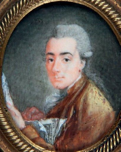 Attribué à Pierre LACOUR (1745-1814)
Autoportrait...