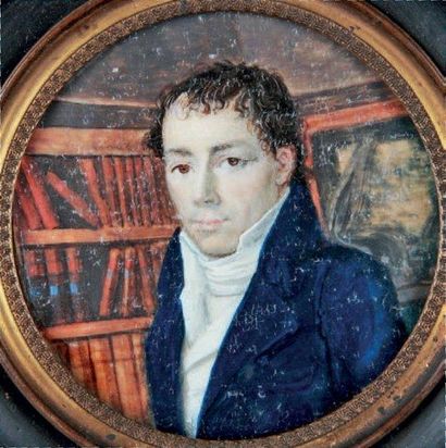 ECOLE FRANCAISE VERS 1805
Portrait d'homme...
