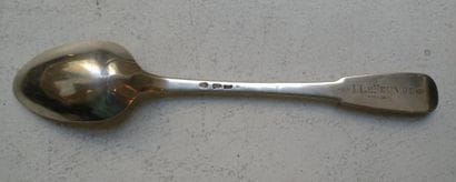 Cuiller à ragout en argent, modèle uniplat...