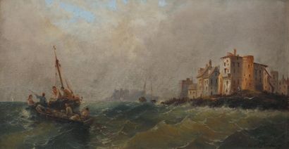 Ferdinand BONHEUR (1817-1887)
Barque dans...