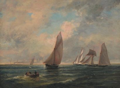 Edwin HAYES (1818-1904)
Marine Huile sur...