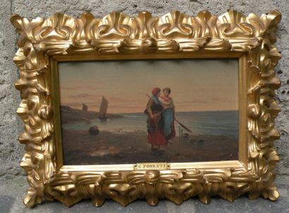 AGOSTINO FOSSATI (1830-1904)
L'attente des...