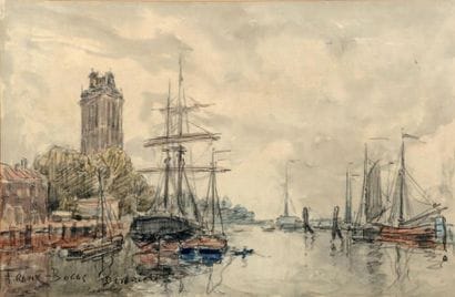 FRANK-BOGGS (1855-1926)
Port de Dordrecht...
