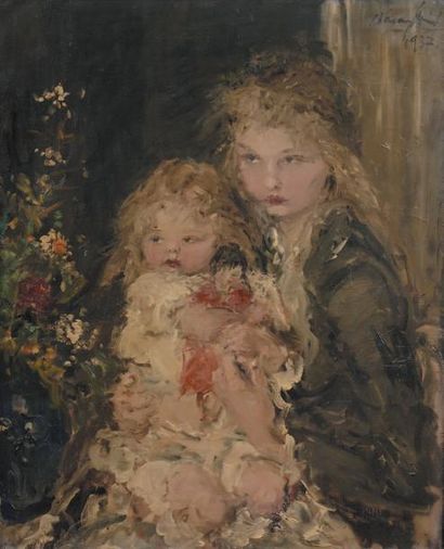 Aurel NARAY (1883-1948)
Mère et fille, 1937...