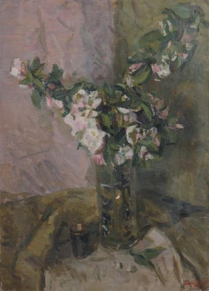 ECOLE FRANCAISE
Bouquet de fleurs Huile sur...