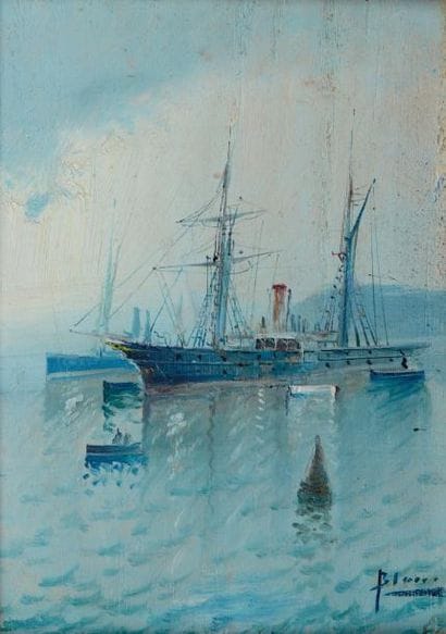Francisco BLASCO (1864-?)
Bateaux au mouillage...