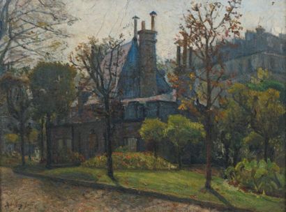 ECOLE FRANCAISE
Vue d'un faubourg Huile sur...