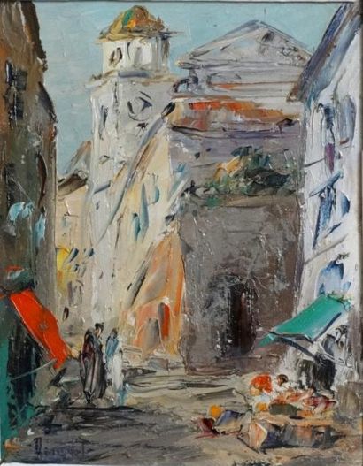École du XXe siècle
Rue animée Huile sur...
